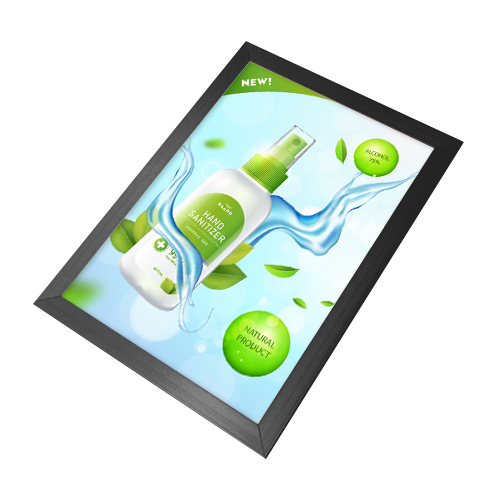 Click Frame Square Frame Hitam A1 (59,4 x 84,1 cm) | Displaystore.id