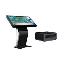 [DSN-DSL-P047] DigiSIGN Interactive Display 43S Black Table Stand with Mini PC Intel i5