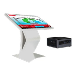 [DSN-DSL-P048] DigiSIGN Interactive Display 43S White Table Stand with Mini PC Intel i5
