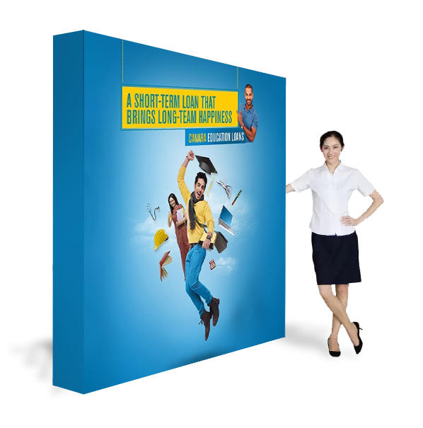 [GDP-IDP-P014] Pop Up Fabric + Graphic 286 cm x 226 cm with End Cap