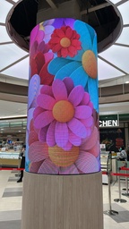 [CUS-DSN-1313] LED Videotron Flexible P2.5 Indoor uk. 320 cm x 192 cm + Biaya Kirim & Pemasangan